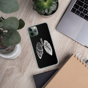 White Lung Clear Case for iPhone® - MedTheories