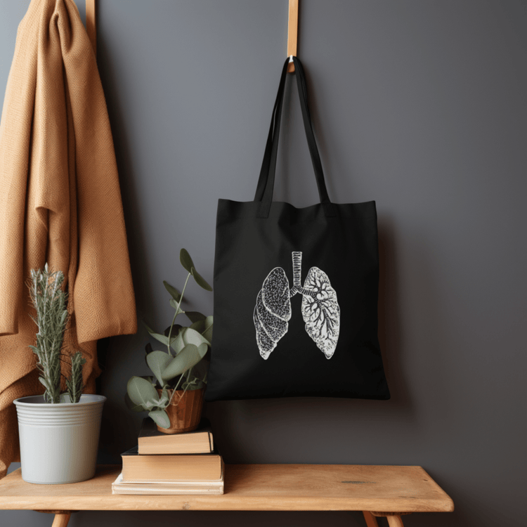 White Lung Eco Tote Bag - MedTheories