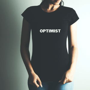 Women's Recycled V-Neck T-Shirt - "Optimist" - MedTheories